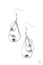Load image into Gallery viewer, Paparazzi Drop Down Dazzle - Green Earring
