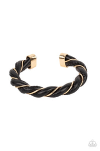 Paparazzi Rebel Relic - Gold Men's Bracelet