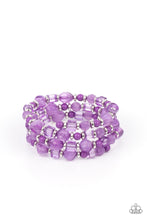 Load image into Gallery viewer, Paparazzi Girly Girl Glimmer - Purple Bracelet
