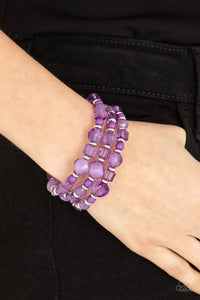 Paparazzi Girly Girl Glimmer - Purple Bracelet