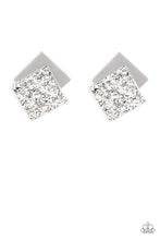 Load image into Gallery viewer, Paparazzi Square With Style - Silver Earring
