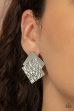 Load image into Gallery viewer, Paparazzi Square With Style - Silver Earring
