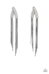 Paparazzi It Takes Two To TASSEL - Black Earring