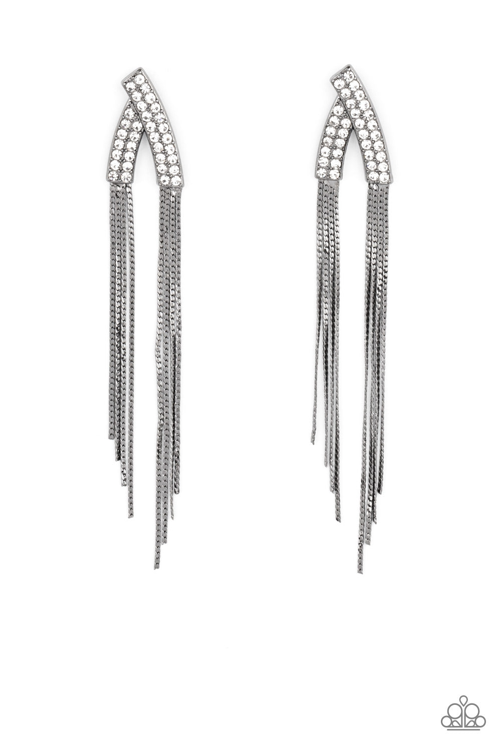 Paparazzi It Takes Two To TASSEL - Black Earring