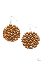 Load image into Gallery viewer, Paparazzi Summer Escapade - Brown Earrings
