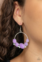 Load image into Gallery viewer, Paparazzi Beautifully Bubblicious - Purple Earring
