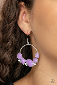 Paparazzi Beautifully Bubblicious - Purple Earring