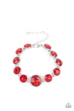 Load image into Gallery viewer, Paparazzi Lustrous Luminosity - Red Bracelet
