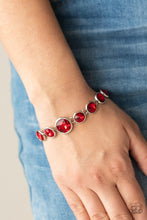 Load image into Gallery viewer, Paparazzi Lustrous Luminosity - Red Bracelet
