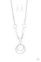 Load image into Gallery viewer, Paparazzi HOOP du Jour - White Necklace
