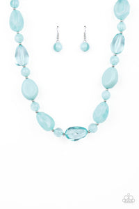 Paparazzi Staycation Stunner - Blue Necklace