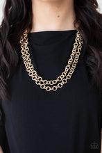 Load image into Gallery viewer, Paparazzi Grunge Goals - Gold Necklace
