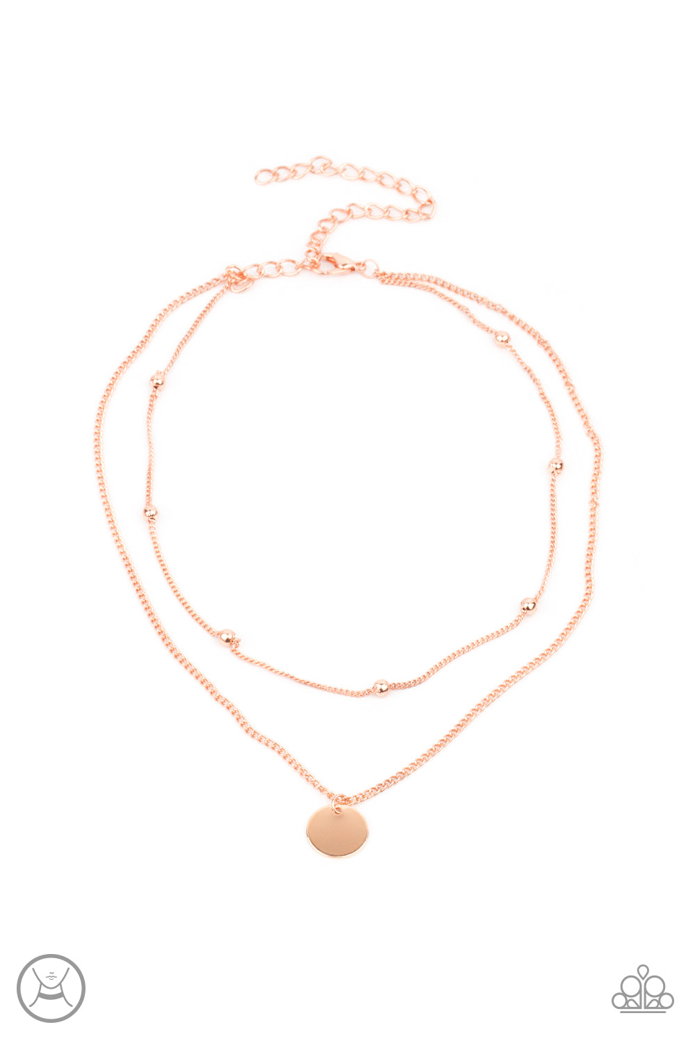 Paparazzi Modestly Minimalist - Copper Necklace