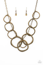 Load image into Gallery viewer, Paparazzi Dizzy With Desire - Brass Necklace
