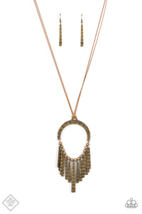 Paparazzi You Wouldnt FLARE! - Brass Necklace
