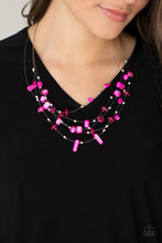 Load image into Gallery viewer, Paparazzi Prismatic Pebbles - Pink Necklace
