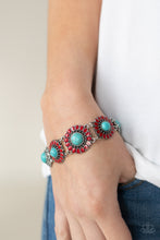 Load image into Gallery viewer, Paparazzi Bodaciously Badlands - Red Bracelet
