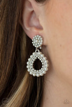 Load image into Gallery viewer, Paparazzi Discerning Droplets - White Earrings
