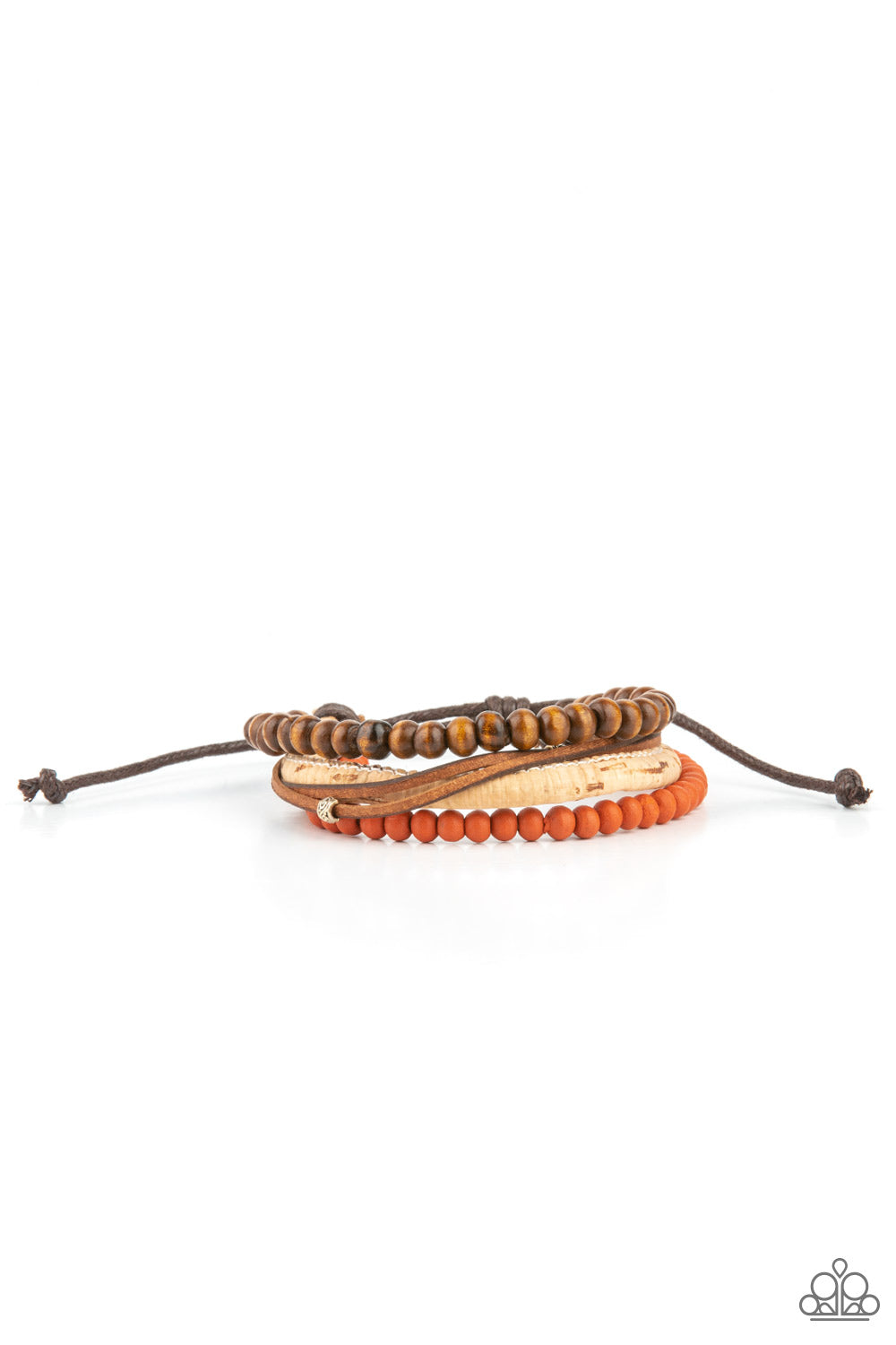 Paparazzi STACK To Basics - Orange Bracelet