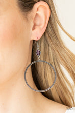 Load image into Gallery viewer, Paparazzi Work That Circuit - Purple Earrings
