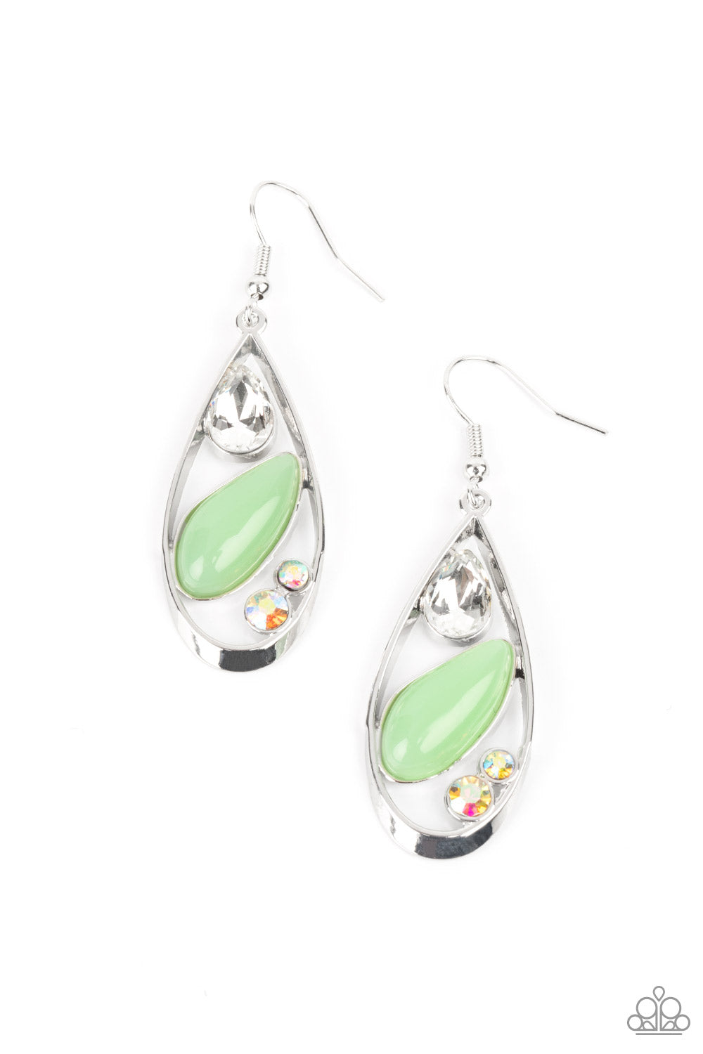 Paparazzi Harmonious Harbors - Green Earring