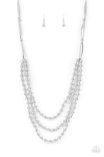 Load image into Gallery viewer, Paparazzi Beaded Beacon - Silver Necklace

