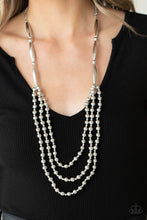 Load image into Gallery viewer, Paparazzi Beaded Beacon - Silver Necklace
