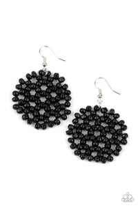 Paparazzi Summer Escapade - Black Earring