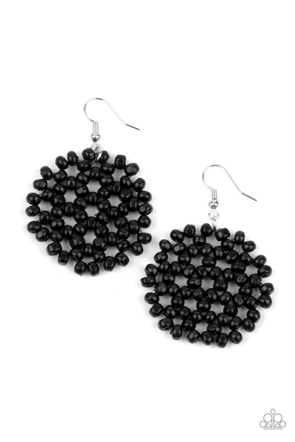 Paparazzi Summer Escapade - Black Earring