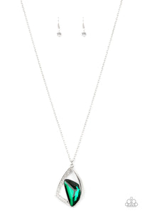Paparazzi Galactic Wonder - Green Necklace