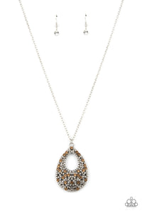 Paparazzi High Society Stargazing - Brown Necklace