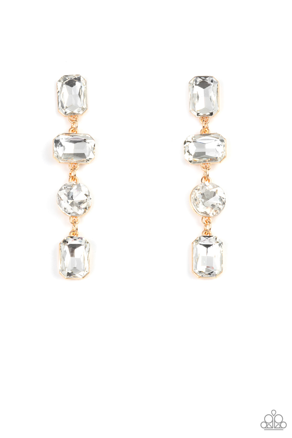 Paparazzi Cosmic Heiress - Gold Earrings