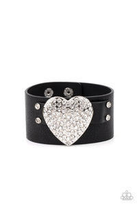 Paparazzi Flauntable Flirt - Black Bracelet