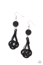 Load image into Gallery viewer, Paparazzi Twisted Torrents - Black Earring
