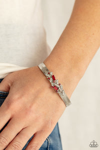 Paparazzi A Chic Clique - Red Bracelet