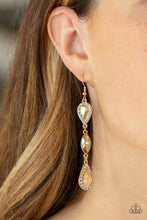 Load image into Gallery viewer, Paparazzi Test of TIMELESS - Gold Earring
