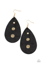 Load image into Gallery viewer, Paparazzi Rustic Torrent - Black Earring
