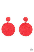 Load image into Gallery viewer, Paparazzi Circulate The Room - Red Earring
