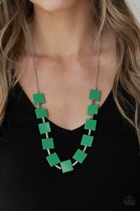 Paparazzi Hello, Material Girl - Green Necklace