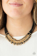 Load image into Gallery viewer, Paparazzi Lock, Stock, and SPARKLE - Gold Necklace
