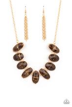 Load image into Gallery viewer, Paparazzi Elliptical Episode - Brown Necklace
