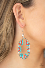 Load image into Gallery viewer, Paparazzi Off The Rim - Blue Earrings
