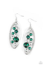 Load image into Gallery viewer, Paparazzi Rock Candy Bubbly - Green Earring
