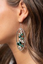 Load image into Gallery viewer, Paparazzi Rock Candy Bubbly - Green Earring
