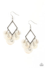 Load image into Gallery viewer, Paparazzi Pomp And Circumstance - White Earrings
