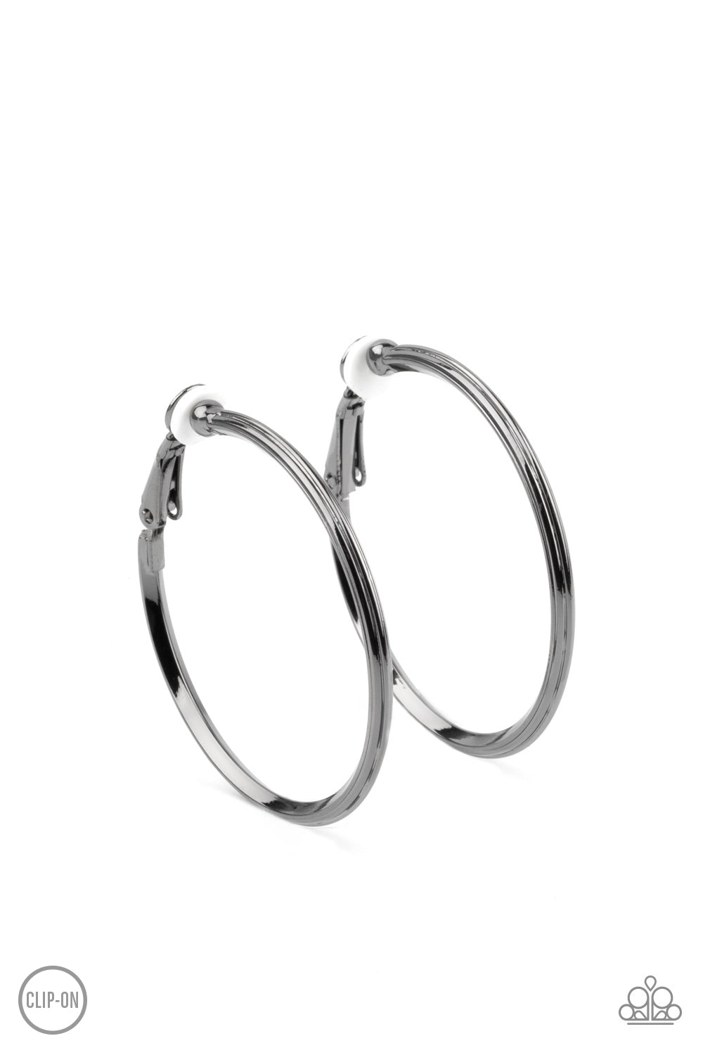 Paparazzi City Classic - Black Earring