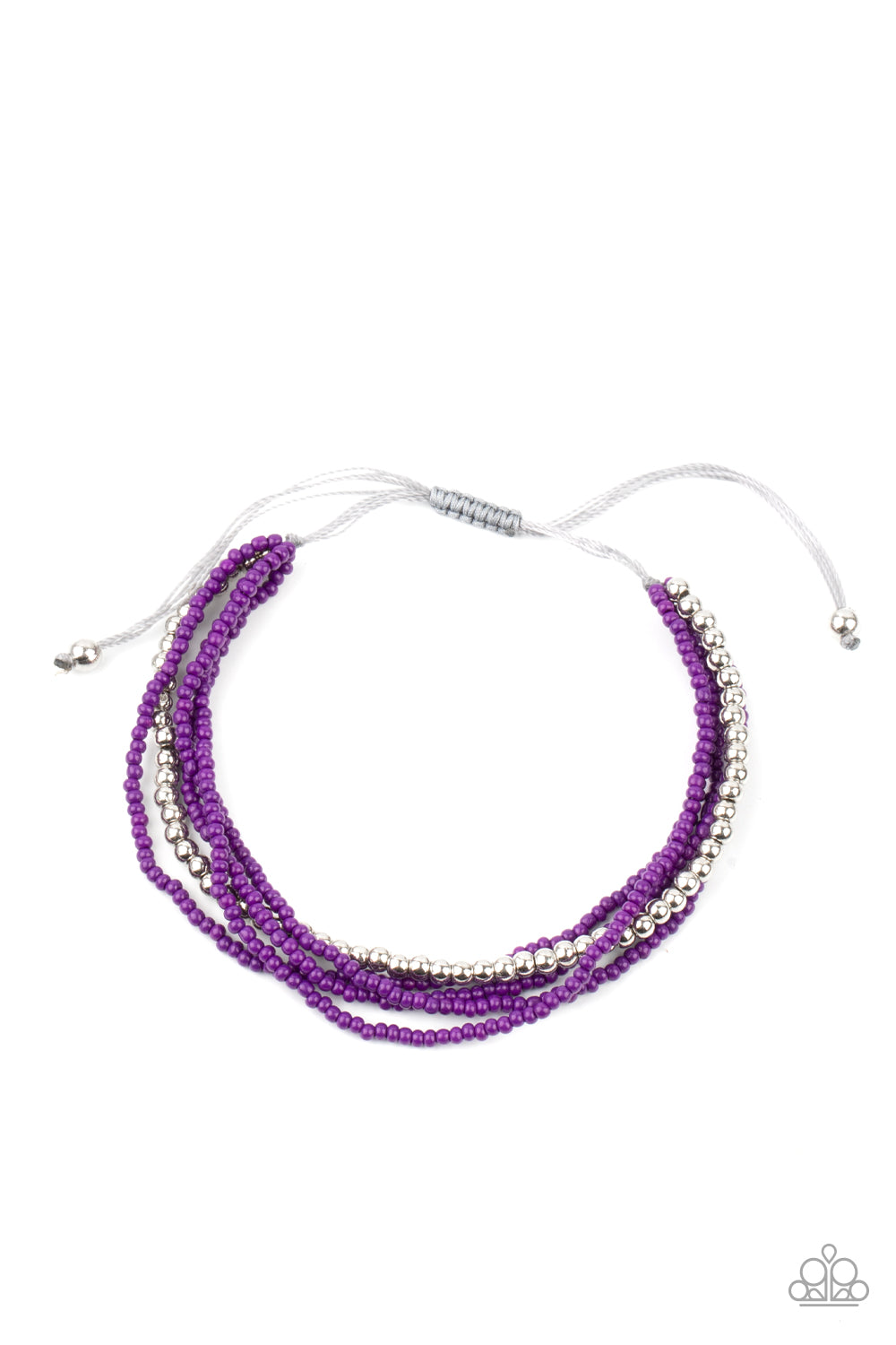 Paparazzi All Beaded Up - Purple Bracelet