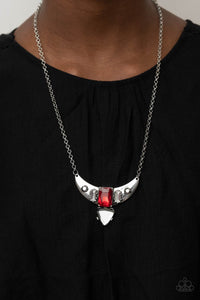 Paparazzi You the TALISMAN! - Red Necklace