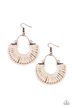 Load image into Gallery viewer, Paparazzi Threadbare Beauty - Copper Earring
