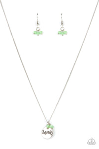 Paparazzi Warm My Heart - Green Necklace